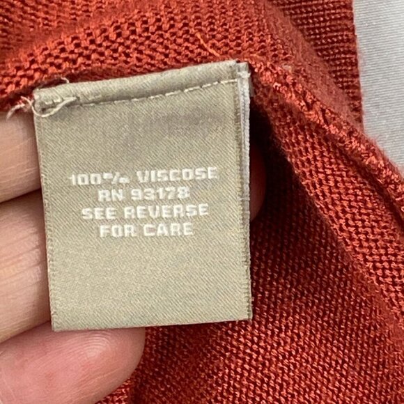 Joan Vass New York Womens Coral Red Open Front Cardigan Sz L Fall Elegant Mature - Picture 4 of 9